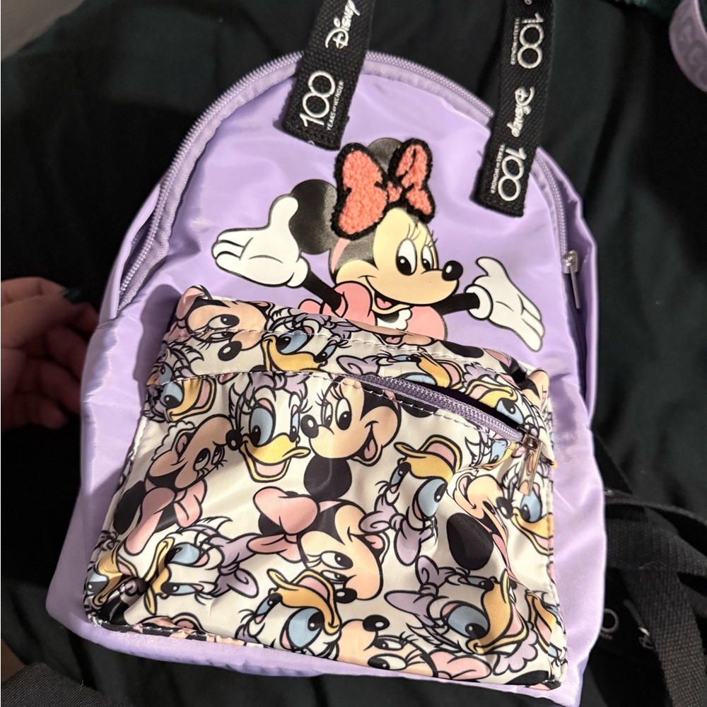 Disney Lavender Minnie Mouse Kids Backpack